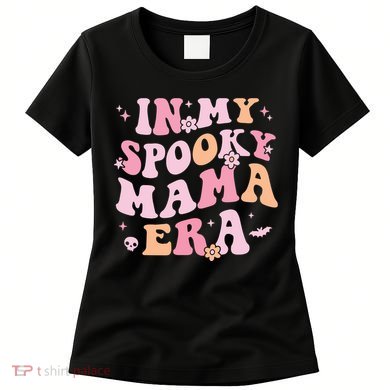 In My Spooky Mama Era Retro Halloween Witchy One Spooky Mom Women's T-Shirt