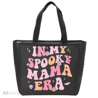 In My Spooky Mama Era Retro Halloween Witchy One Spooky Mom Tote Bag