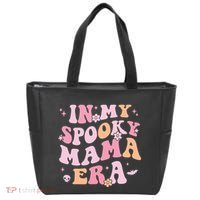 In My Spooky Mama Era Retro Halloween Witchy One Spooky Mom Tote Bag thumb 0