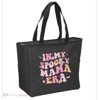 In My Spooky Mama Era Retro Halloween Witchy One Spooky Mom Tote Bag thumb 2