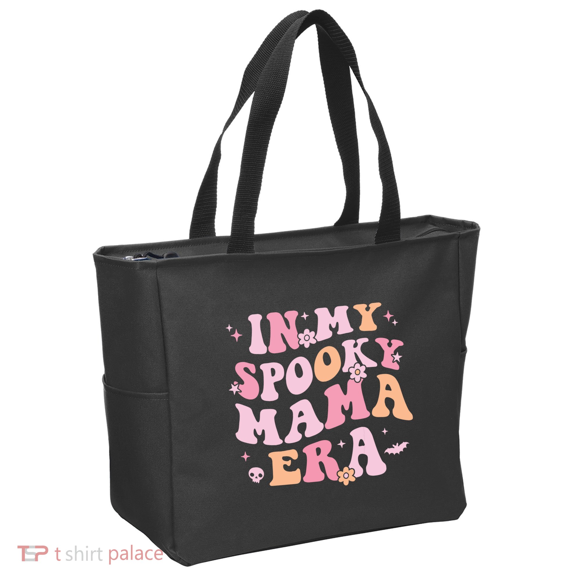 In My Spooky Mama Era Retro Halloween Witchy One Spooky Mom Tote Bag