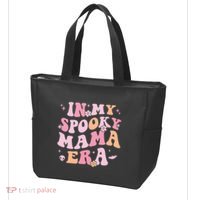 In My Spooky Mama Era Retro Halloween Witchy One Spooky Mom Tote Bag thumb 3