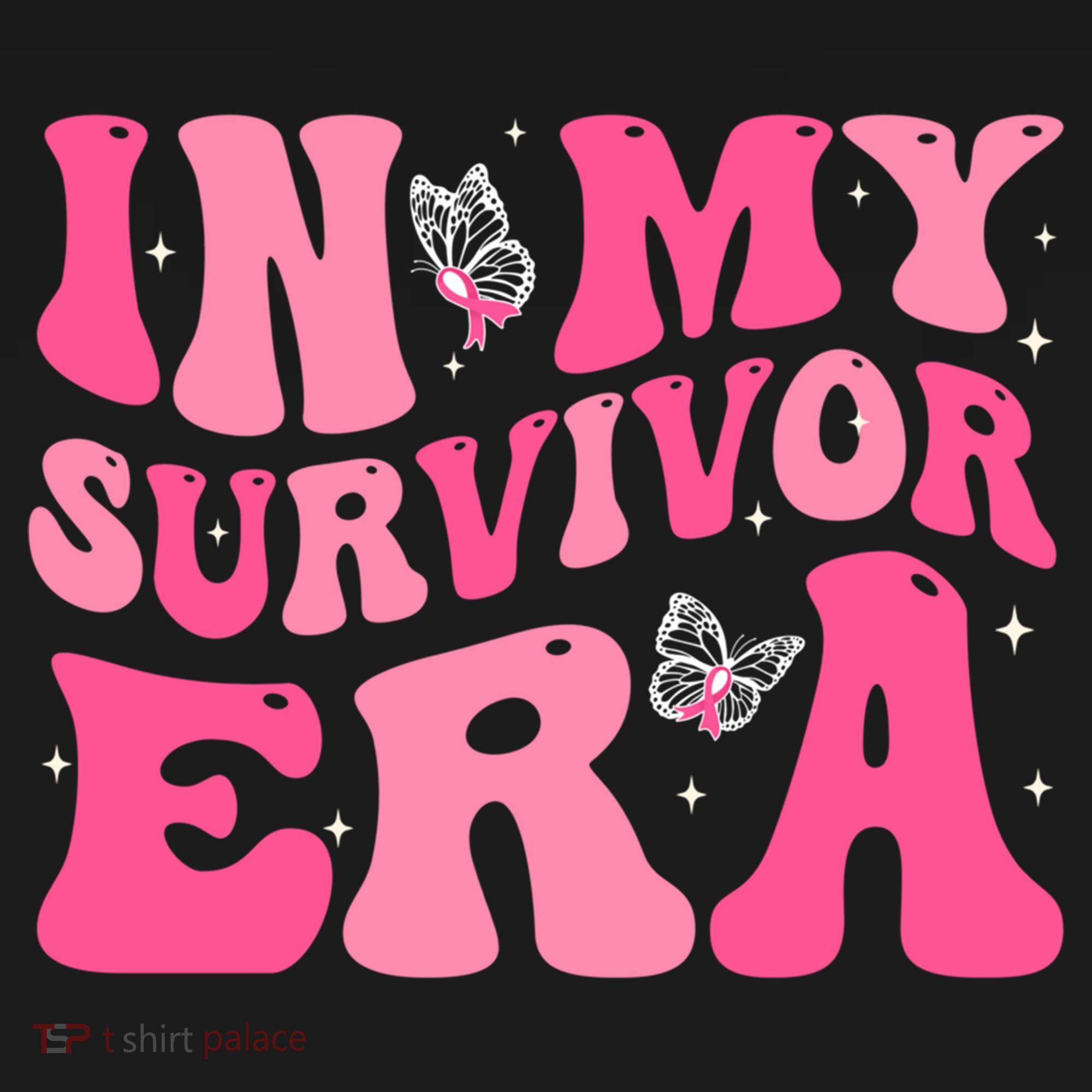 In My Survivor Era Groovy Retro Pink Breast Cancer Awareness Meaningful Gift Women's Hoodie