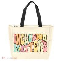 Inclusion Matters Special Education Autism Awareness Teacher Tote Bag thumb 0