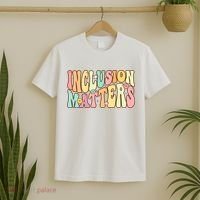 Inclusion Matters Special Education Autism Awareness Teacher T-Shirt thumb 2