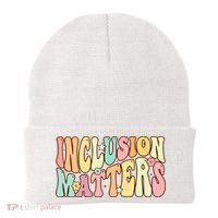 Inclusion Matters Special Education Autism Awareness Teacher Beanie thumb 0