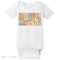 Inclusion Matters Special Education Autism Awareness Teacher Baby Bodysuit thumb 0