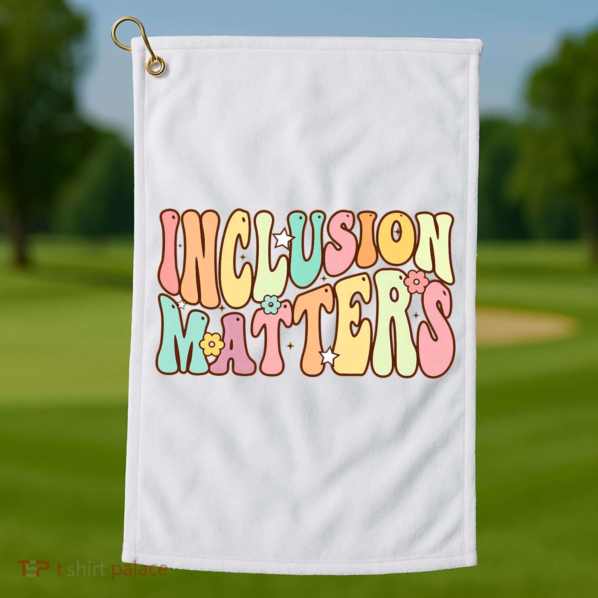 Inclusion Matters Special Education Autism Awareness Teacher Golf Towel