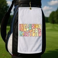 Inclusion Matters Special Education Autism Awareness Teacher Golf Towel thumb 2