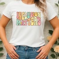 Inclusion Matters Special Education Autism Awareness Teacher Women's T-Shirt thumb 2