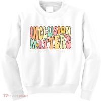 Inclusion Matters Special Education Autism Awareness Teacher Kids Sweatshirt thumb 0