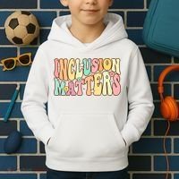Inclusion Matters Special Education Autism Awareness Teacher Kids Hoodie thumb 2