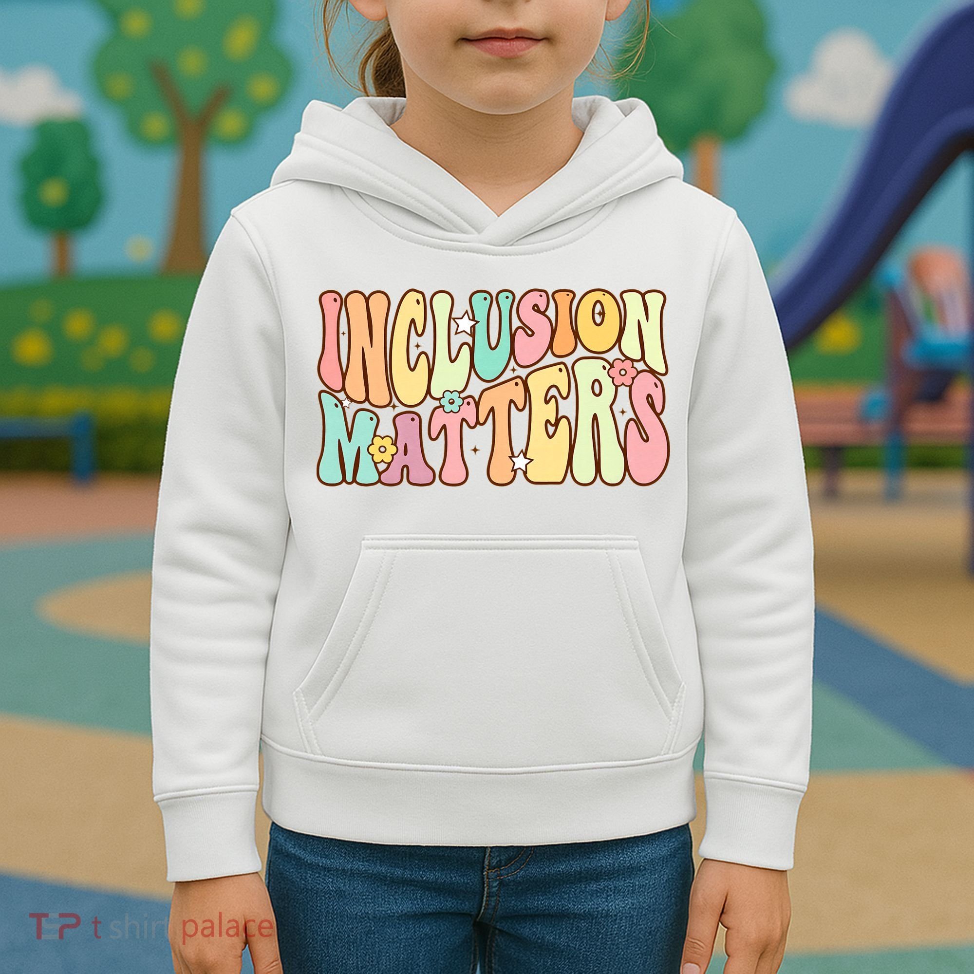 Inclusion Matters Special Education Autism Awareness Teacher Kids Hoodie