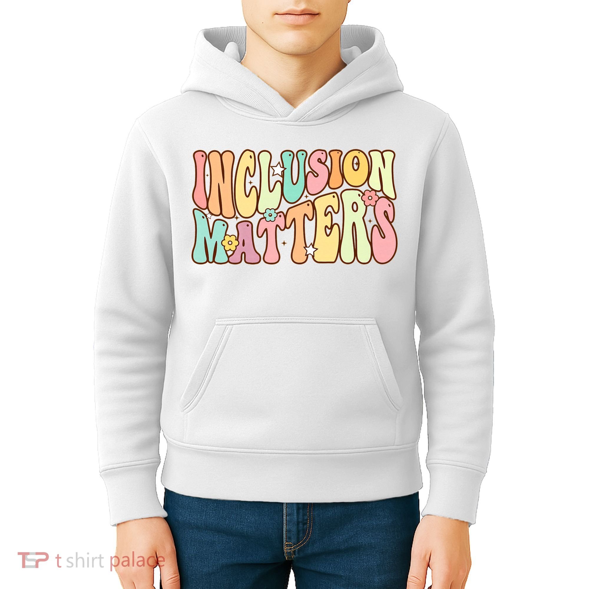 Inclusion Matters Special Education Autism Awareness Teacher Kids Hoodie