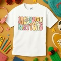 Inclusion Matters Special Education Autism Awareness Teacher Kids T-Shirt thumb 3