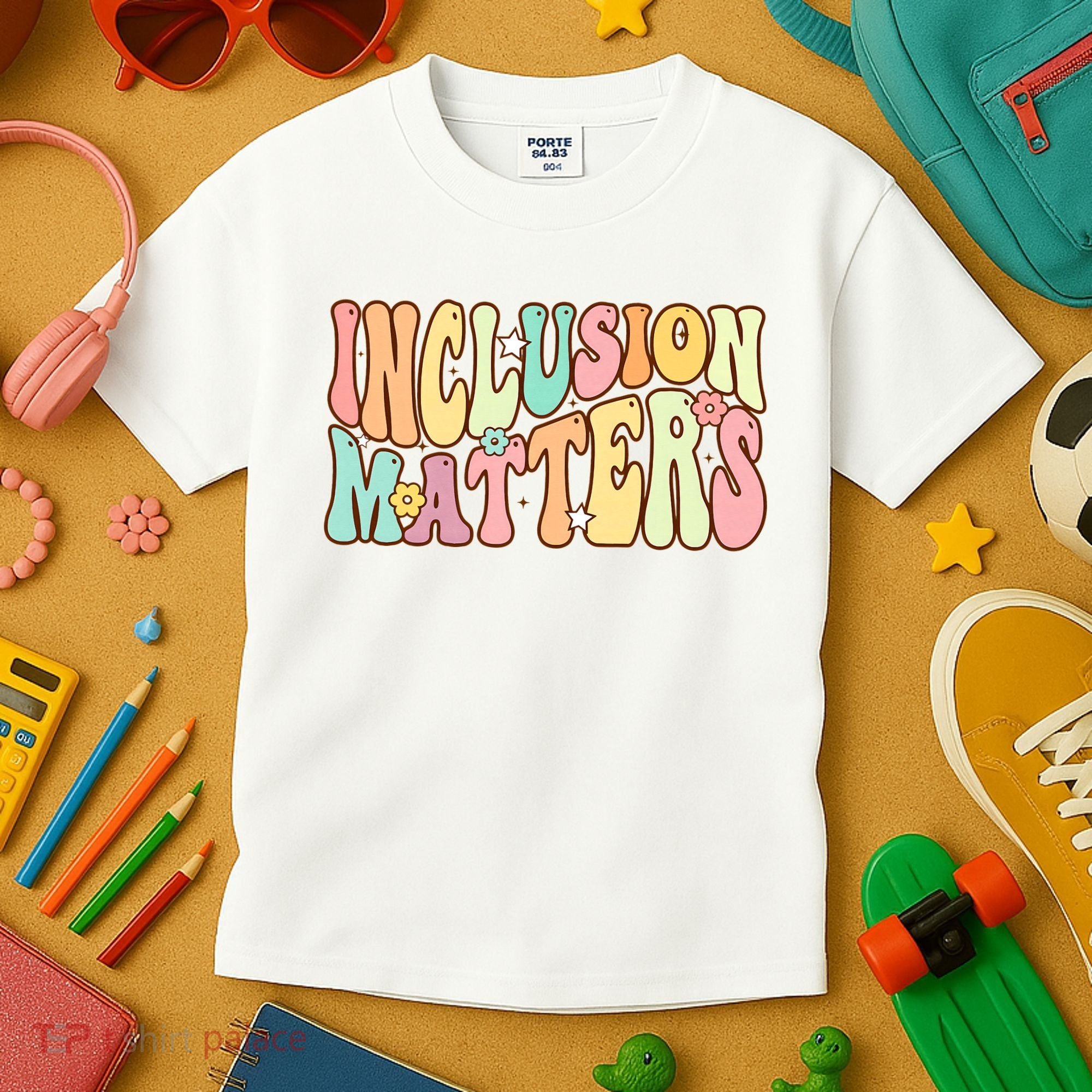 Inclusion Matters Special Education Autism Awareness Teacher Kids T-Shirt