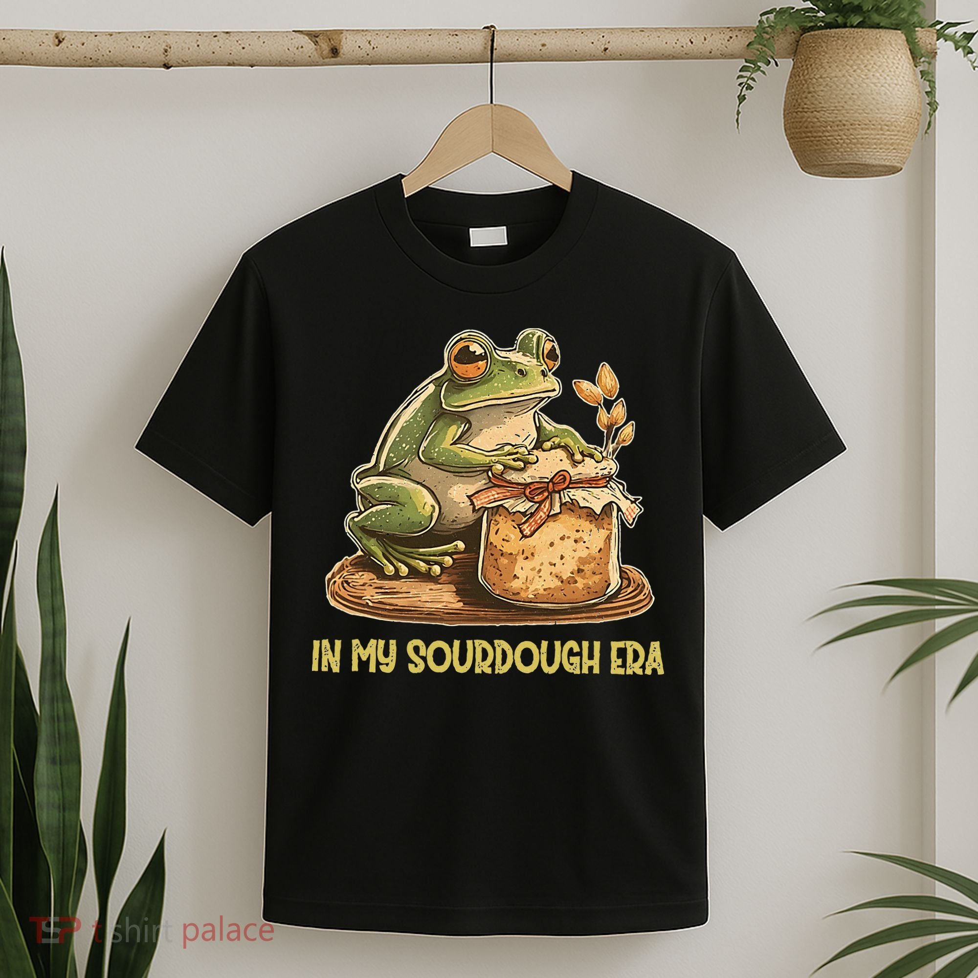 In My Sourdough Era Funny Frog Baking Bread T-Shirt