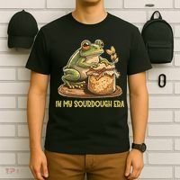 In My Sourdough Era Funny Frog Baking Bread T-Shirt thumb 6