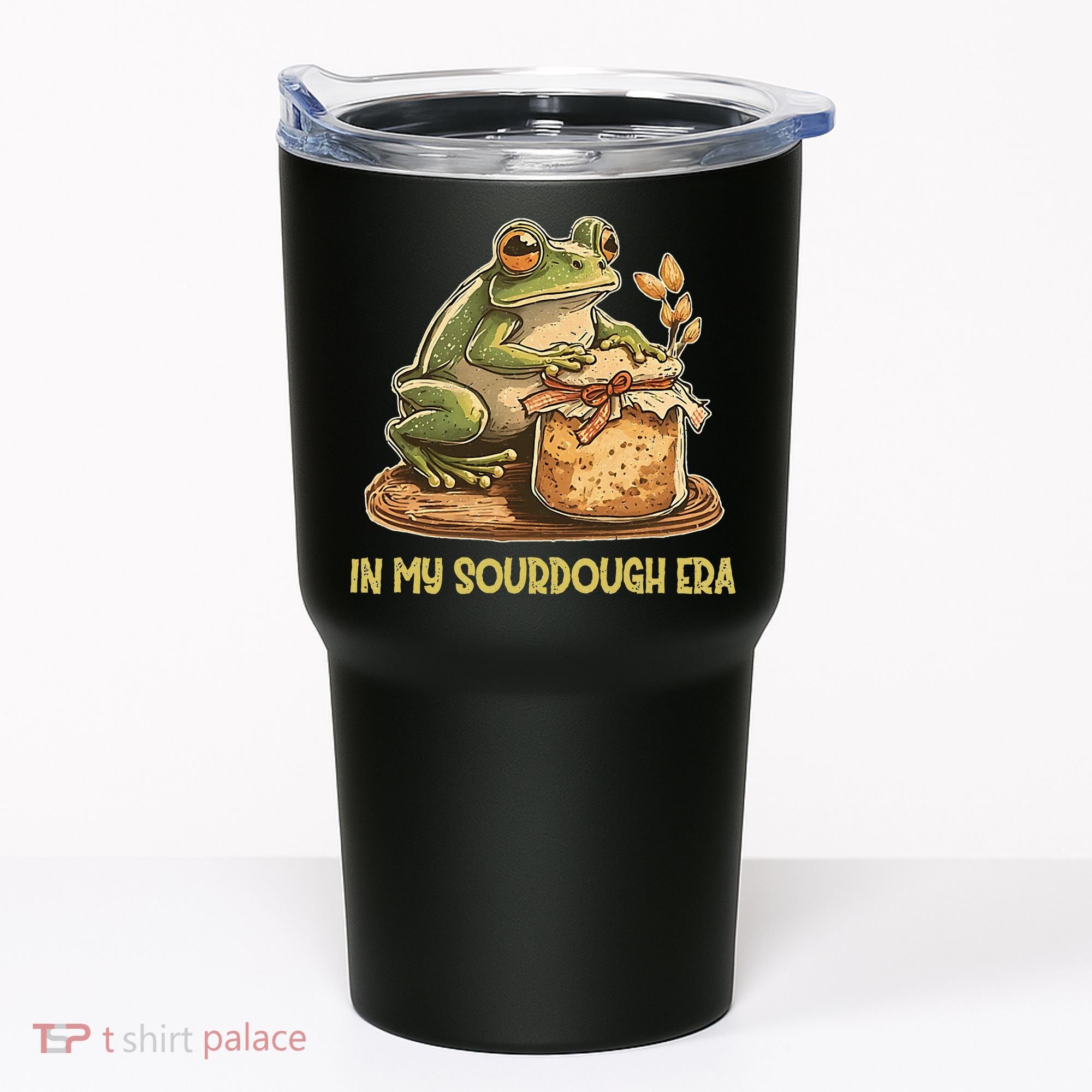 In My Sourdough Era Funny Frog Baking Bread Tumbler