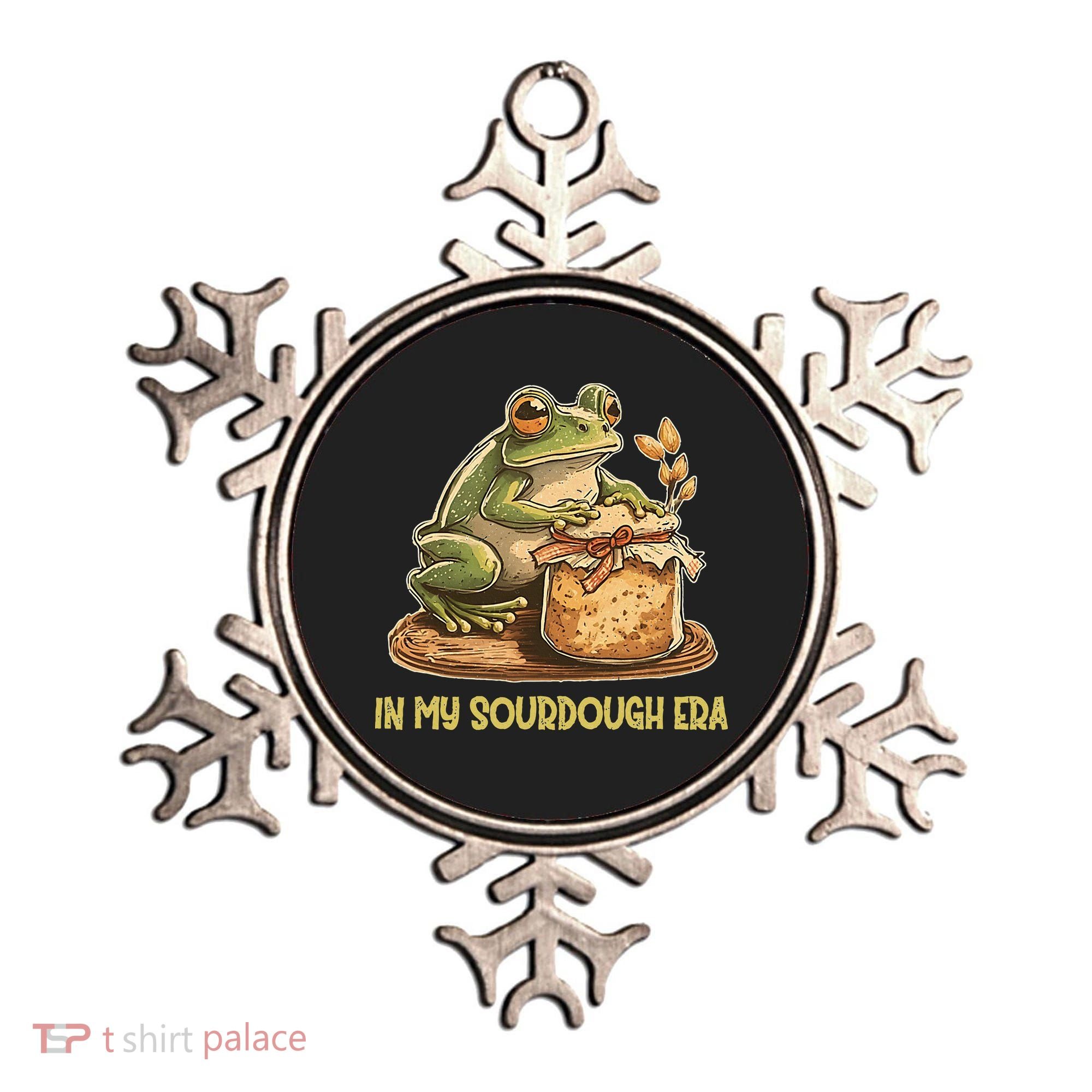 In My Sourdough Era Funny Frog Baking Bread Ornament