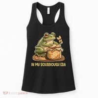 In My Sourdough Era Funny Frog Baking Bread Women's Tank Top thumb 0