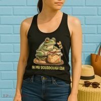 In My Sourdough Era Funny Frog Baking Bread Women's Tank Top thumb 2