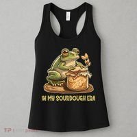 In My Sourdough Era Funny Frog Baking Bread Women's Tank Top thumb 3