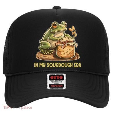 In My Sourdough Era Funny Frog Baking Bread Hat