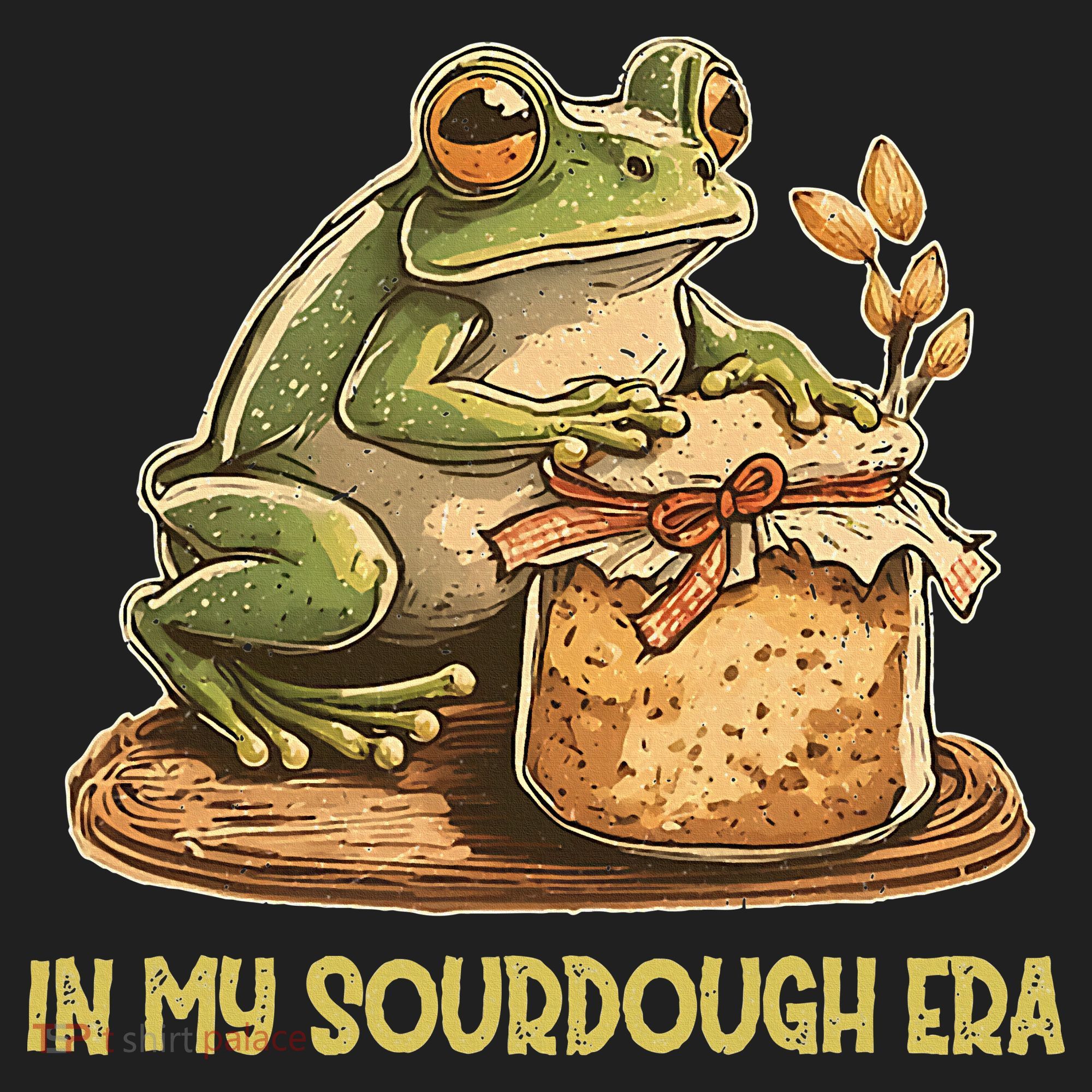 In My Sourdough Era Funny Frog Baking Bread Hat