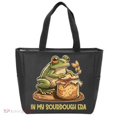 In My Sourdough Era Funny Frog Baking Bread Tote Bag