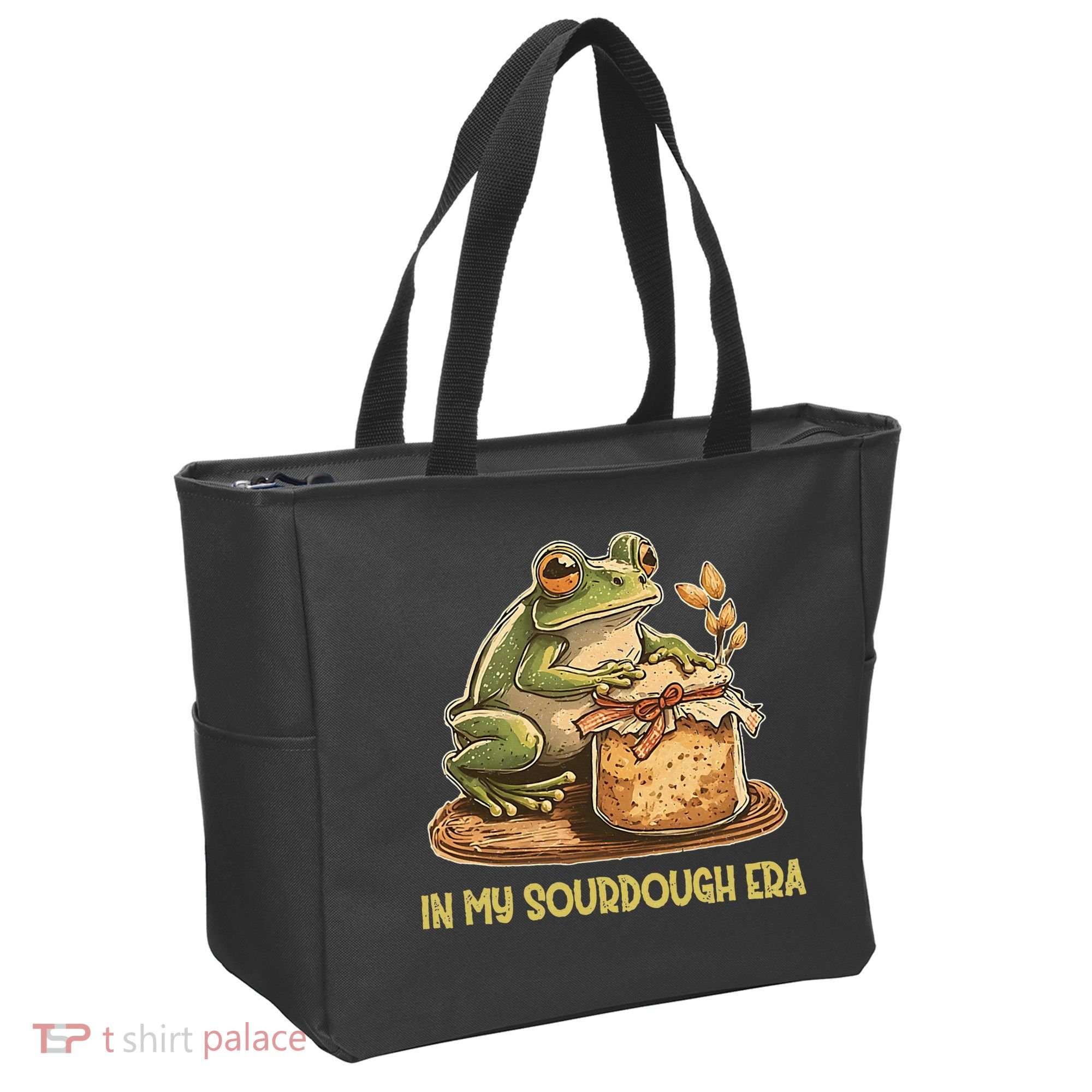 In My Sourdough Era Funny Frog Baking Bread Tote Bag