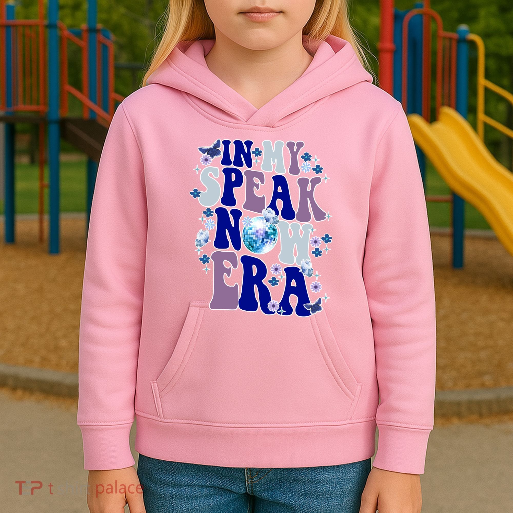 In My Speak Now Era Cute Gift Disco Kids Hoodie