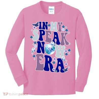 In My Speak Now Era Cute Gift Disco Kids Long Sleeve Shirt