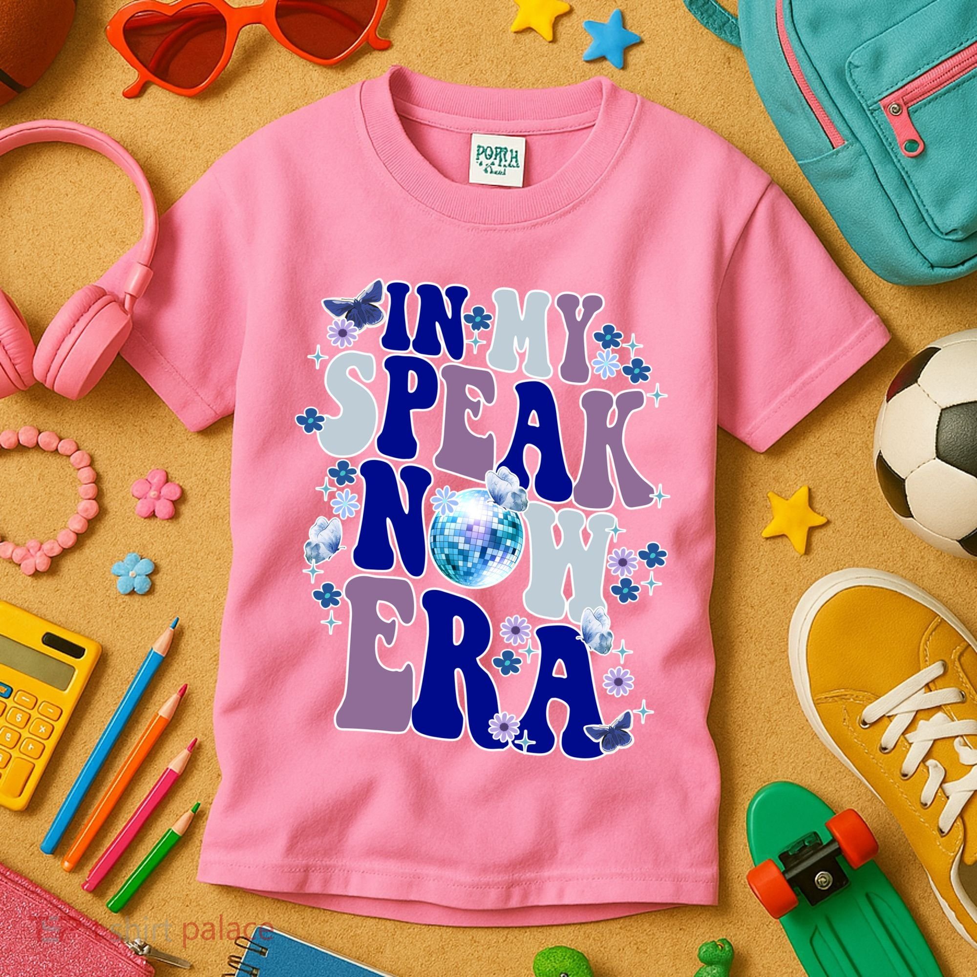 In My Speak Now Era Cute Gift Disco Kids T-Shirt
