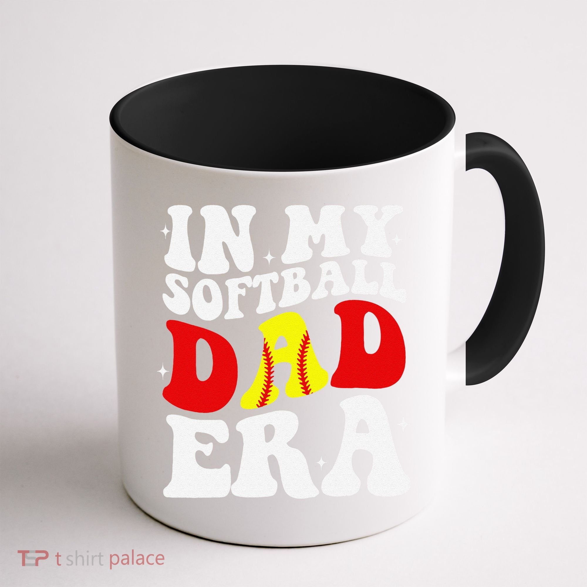 In My Softball Dad Era Softball Dad Coffee Mug