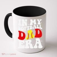 In My Softball Dad Era Softball Dad Coffee Mug thumb 0