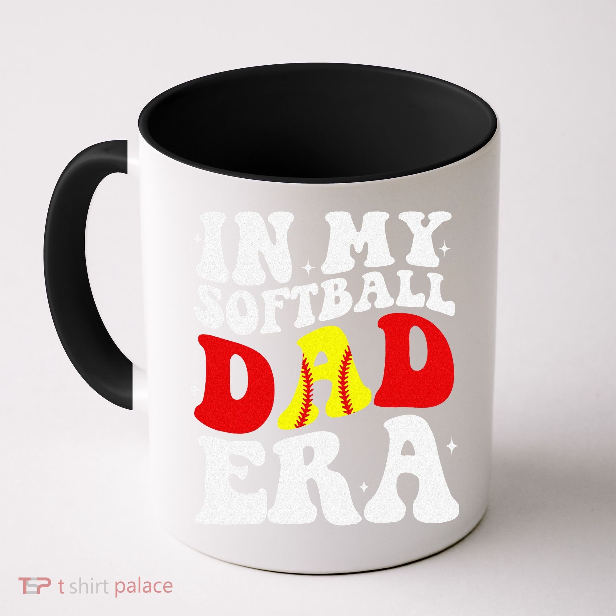In My Softball Dad Era Softball Dad Coffee Mug