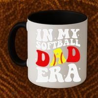 In My Softball Dad Era Softball Dad Coffee Mug thumb 2