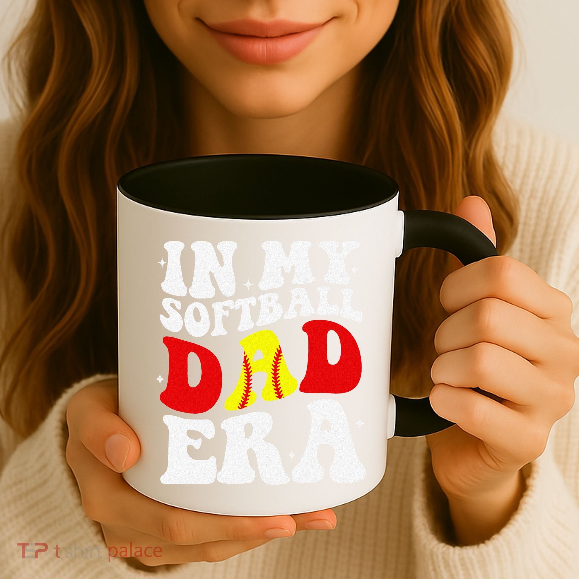 In My Softball Dad Era Softball Dad Coffee Mug