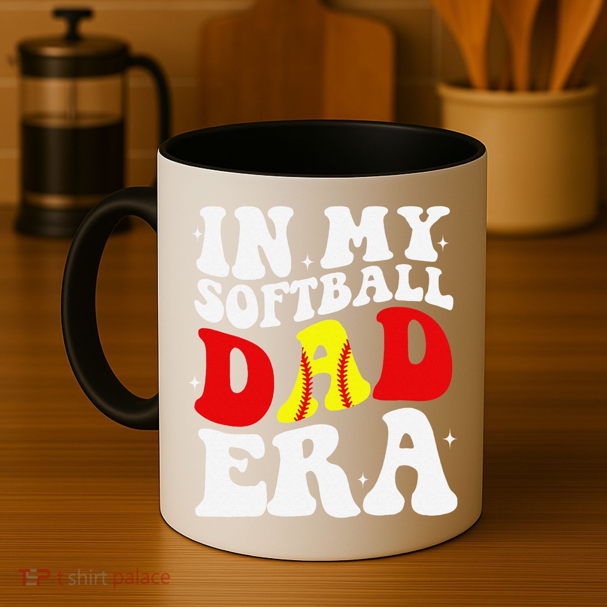 In My Softball Dad Era Softball Dad Coffee Mug
