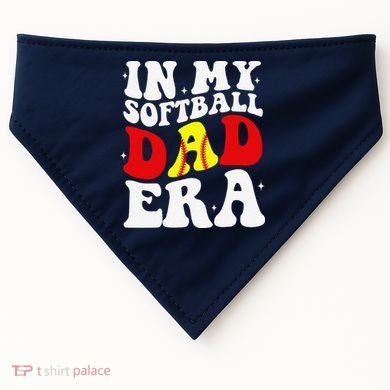 In My Softball Dad Era Softball Dad USA-Made Doggie Bandana