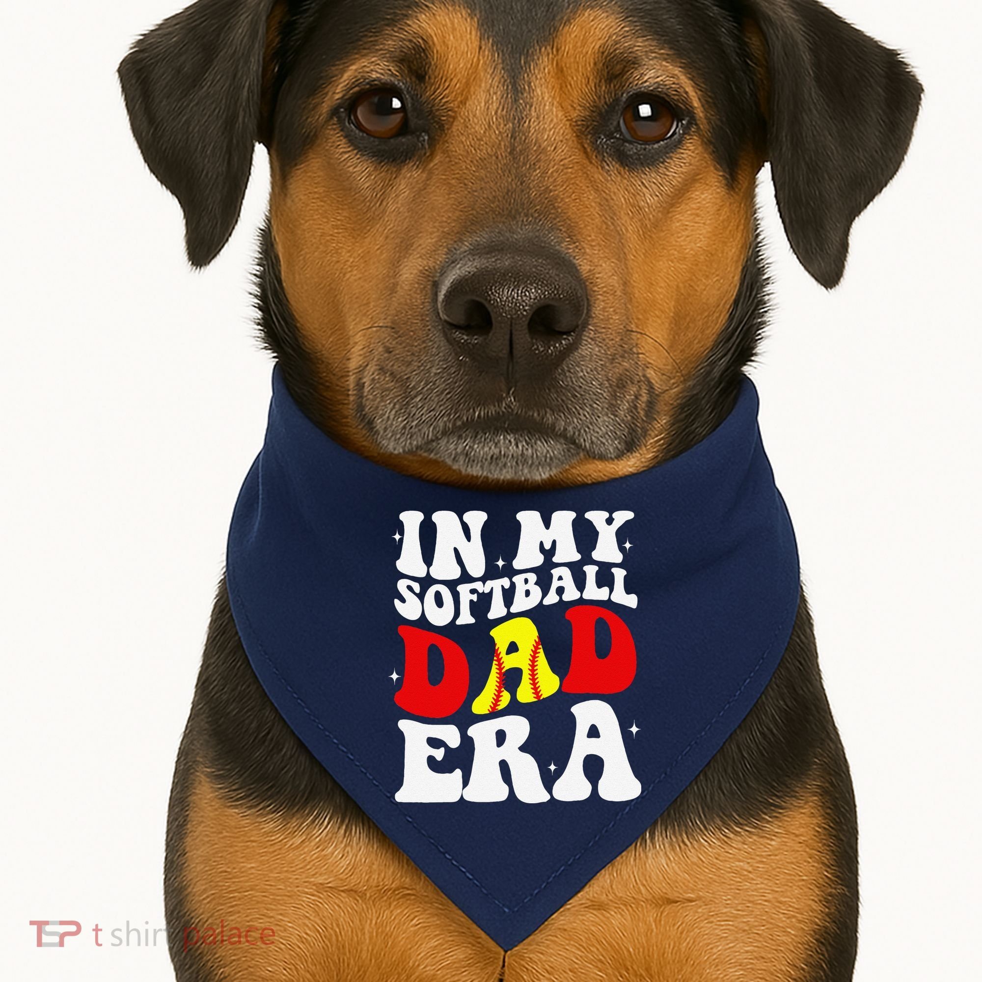 In My Softball Dad Era Softball Dad USA-Made Doggie Bandana