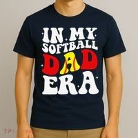 In My Softball Dad Era Softball Dad T-Shirt thumb 3