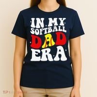 In My Softball Dad Era Softball Dad T-Shirt thumb 4