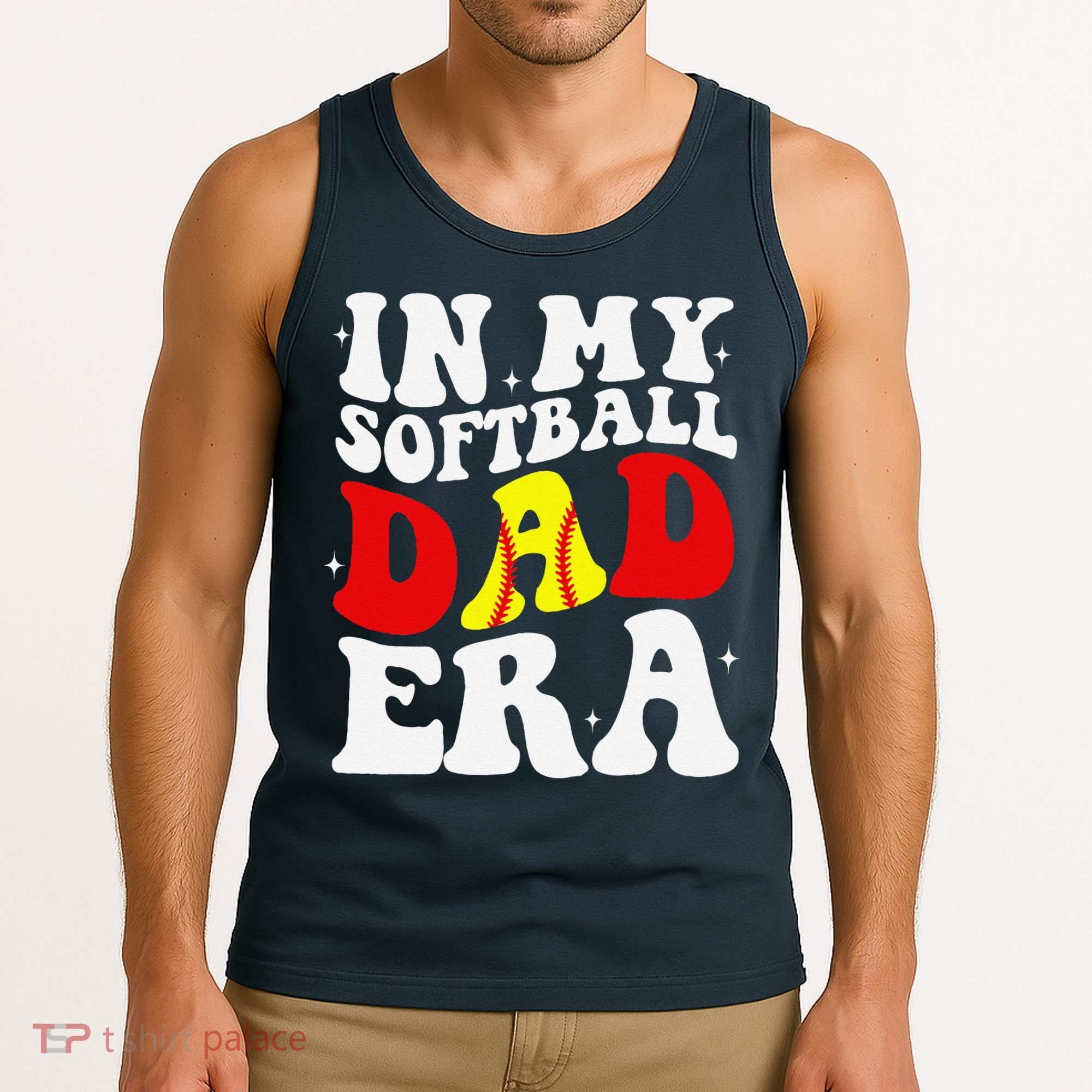 In My Softball Dad Era Softball Dad Tank Top