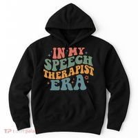 In My Speech Therapist Era Retro SLP Therapists Teacher Hoodie thumb 0