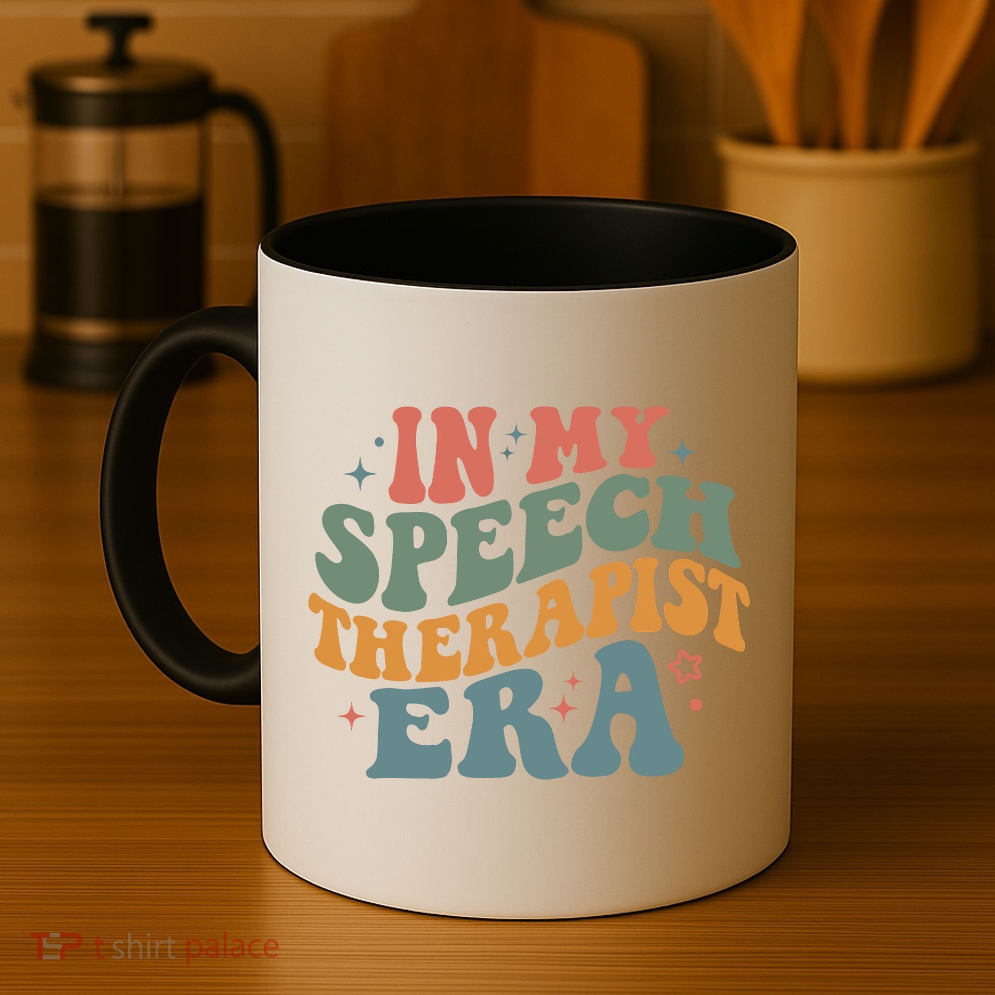 In My Speech Therapist Era Retro SLP Therapists Teacher Coffee Mug