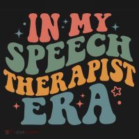 In My Speech Therapist Era Retro SLP Therapists Teacher Women's Hoodie thumb 2