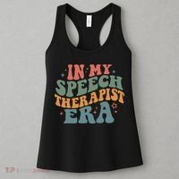 In My Speech Therapist Era Retro SLP Therapists Teacher Women's Tank Top thumb 3