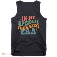 In My Speech Therapist Era Retro SLP Therapists Teacher Tank Top thumb 0